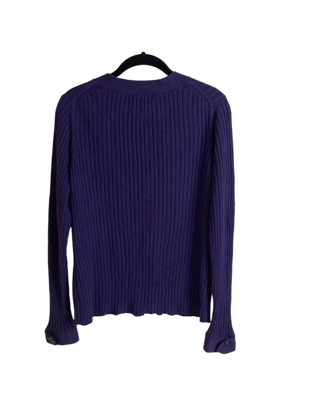 Y2K Ribbed Knit Merino Wool Sweater - Picture 3 of 6